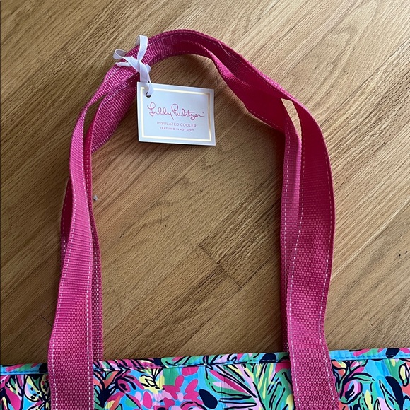 Lilly Pulitzer Pink and Blue Floral Tote - Picture 3 of 16